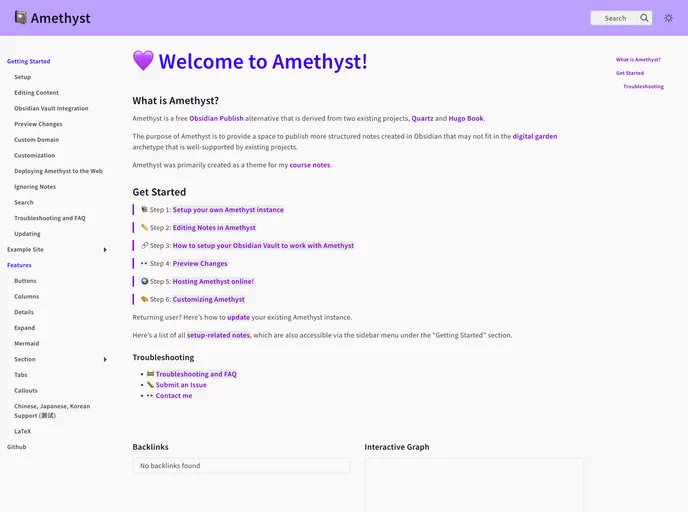 Amethyst screenshot