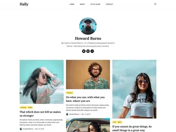 Hally Hugo Theme screenshot