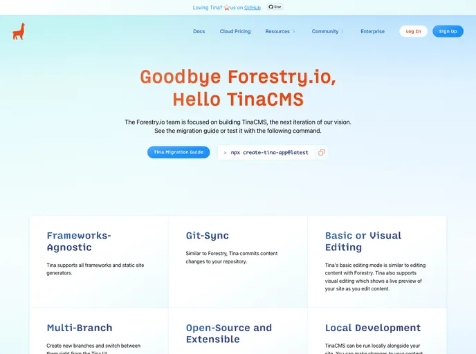 Forestry.io screenshot