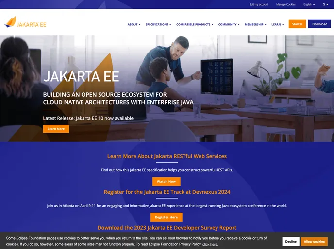 Jakarta.ee screenshot