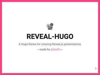 Reveal Hugo screenshot