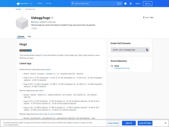 Docker Hugo screenshot