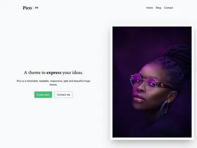 Hugo Theme Pico screenshot